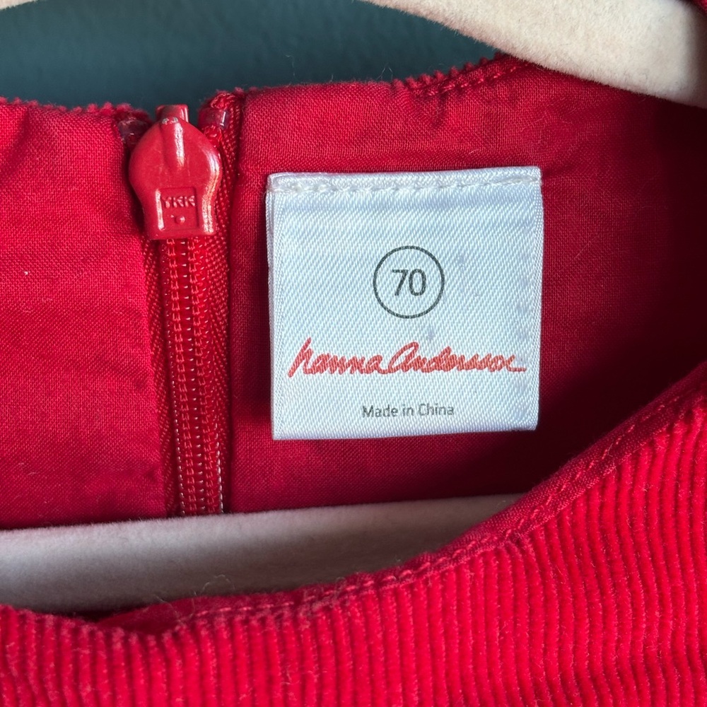 Hanna Andersson Red Corduroy Dress - Picture 2 of 12